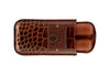 Havana Alligator Grain Cigar Case - Brown