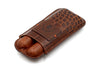Havana Alligator Grain Cigar Case - Brown