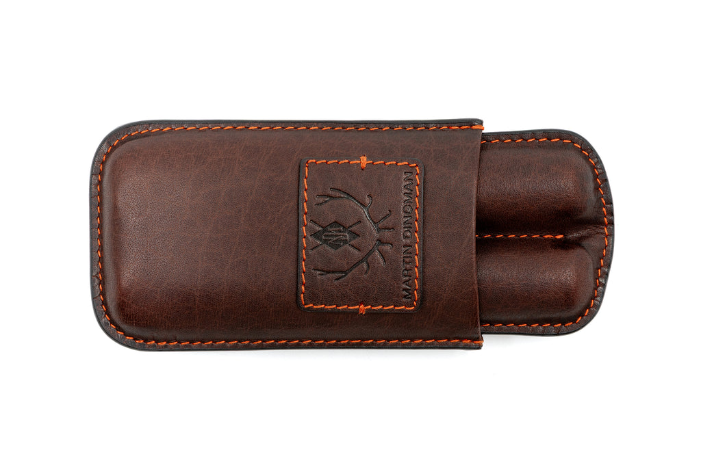 Havana Saddle Leather Cigar Case - Russet