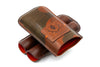 Havana Italian Saddle Leather Cigar Case - Camo