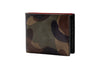 Hemingway Italian Saddle Leather Billfold - Grey Camo