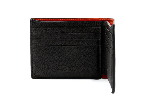 Hemingway Italian Saddle Leather Billfold - Grey Camo