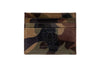 Hemingway Italian Saddle Leather Executive ID Card Case - Grey Camo