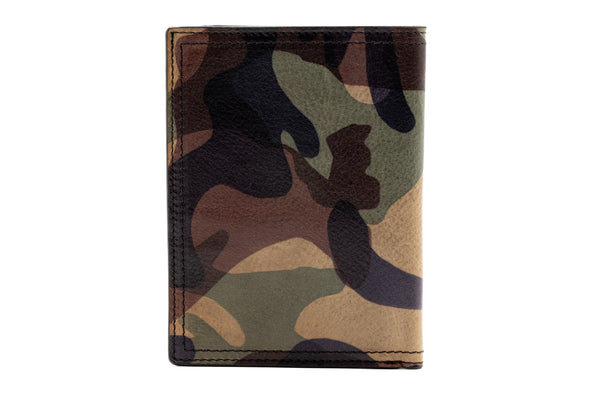 Hemingway Italian Saddle Leather Passport Hipster - Grey Camo