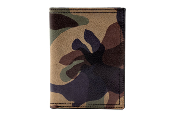 Hemingway Italian Saddle Leather Passport Hipster - Grey Camo