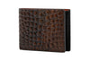 Bill Alligator Grain Leather Billfold - Chestnut