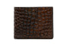 Bill Alligator Grain Leather Billfold - Chestnut