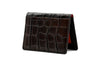 Bill Alligator Grain ID Wallet - Walnut