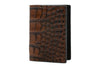 Bill Alligator Grain Leather ID Wallet - Chestnut