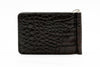 Bill Alligator Grain CC Money Clip - Walnut
