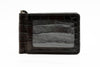 Bill Alligator Grain CC Money Clip - Walnut