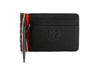 Bill Alligator Grain Leather CC Money Clip - Chestnut