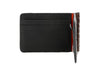 Bill Alligator Grain Leather CC Money Clip - Chestnut