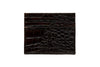 Bill Alligator Grain Executive ID Card Case - Walnut
