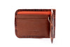 Jefferson American Alligator Credit Card Money Clip - Chestnut