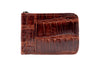 Jefferson American Alligator Credit Card Money Clip - Chestnut