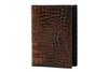 Bill Alligator Grain Leather Passport Hipster - Chestnut