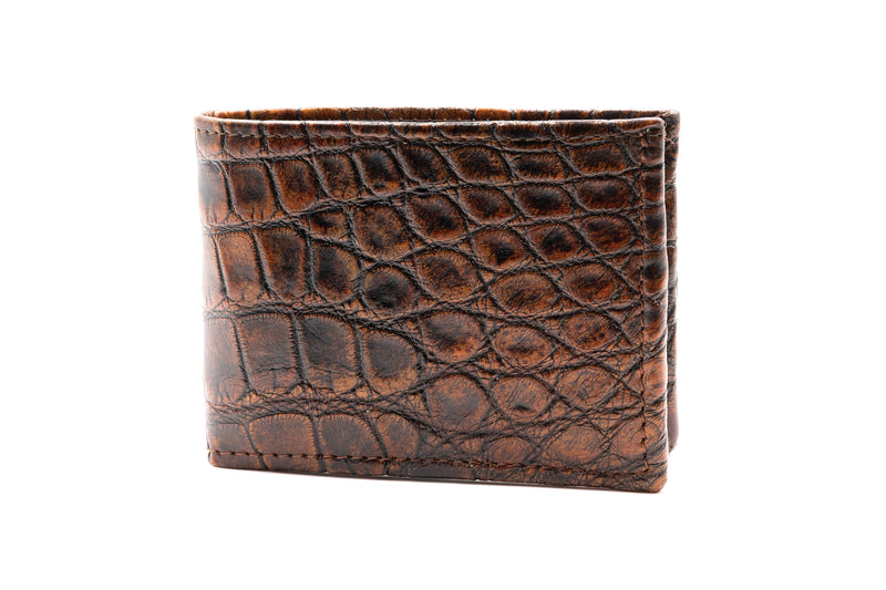 Jacob Matte Alligator Billfold - Camo