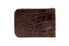 Jacob Matte Alligator Credit Card Money Clip - Camo