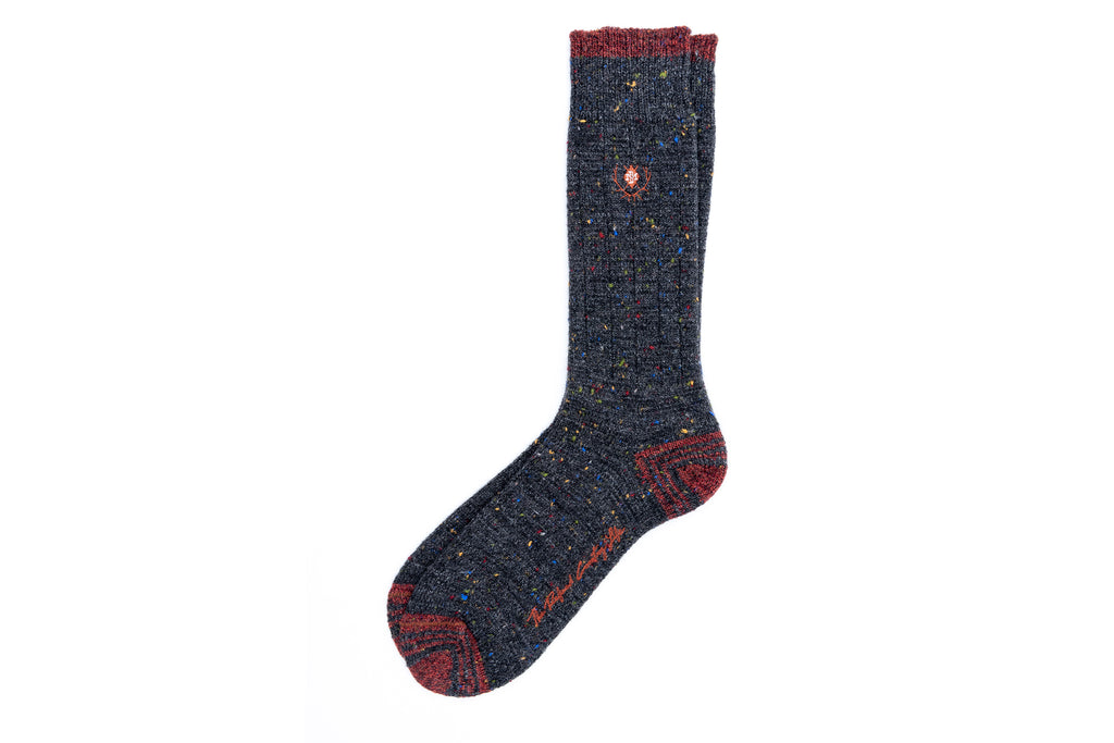 Donegal Andean Alpaca Yarn Socks - Charcoal
