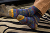 Fairisle Andean Alpaca Yarn Socks - Navy