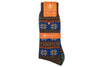 Fairisle Alpaca Yarn Socks - Bark