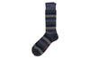 Stripe Andean Alpaca Yarn Socks - Midnight Multi