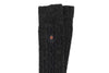 Cashmere Cable Andean Alpaca Socks - Charcoal