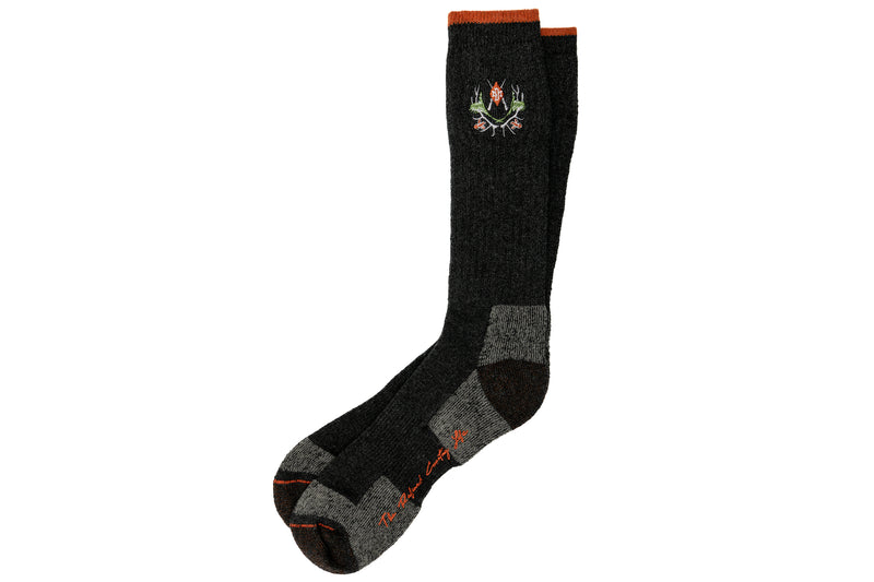 Royal Sporting Alpaca Yarn and Pima Cotton Socks - Charcoal