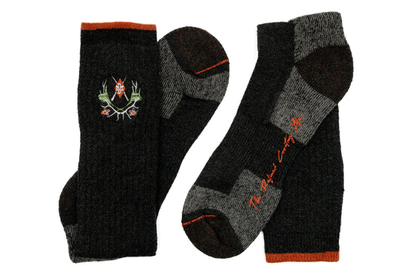 Royal Sporting Alpaca Yarn and Pima Cotton Socks - Charcoal