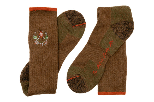 Royal Sporting Alpaca Yarn and Pima Cotton Socks - Oak