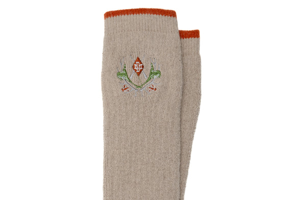 Royal Sporting Alpaca Yarn and Pima Cotton Socks - Oatmeal