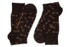 Horse Bit Peruvian Pima Cotton Socks - Walnut