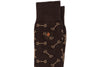 Horse Bit Peruvian Pima Cotton Socks - Walnut