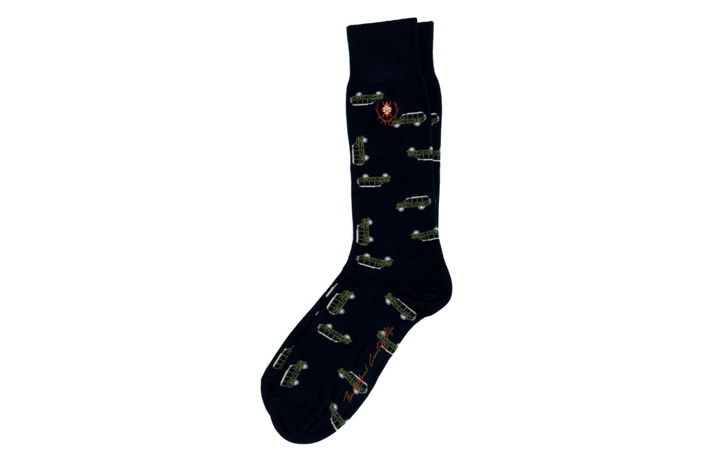 Rover Peruvian Pima Cotton Socks - Navy Rover