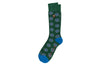 Floral Peruvian Pima Cotton Socks - Kelly Green