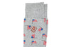 All American Peruvian Pima Cotton Socks - Heather Grey