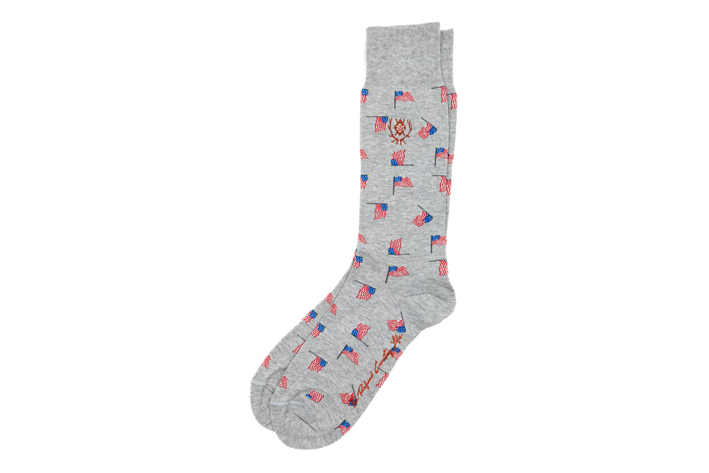 All American Peruvian Pima Cotton Socks - Heather Grey