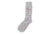 All American Peruvian Pima Cotton Socks - Heather Grey