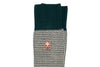 Puppy Tooth Peruvian Pima Cotton Socks - Forest