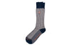 Puppy Tooth Peruvian Pima Cotton Socks - Navy