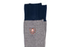 Puppy Tooth Peruvian Pima Cotton Socks - Navy