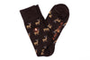 Elk Peruvian Pima Cotton Socks - Walnut
