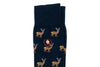 Elk Peruvian Pima Cotton Socks - Navy