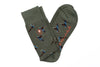Pheasant Peruvian Pima Cotton Socks - Military Green