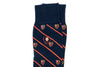Club Check Peruvian Pima Cotton Socks - Navy