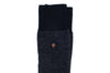 Herringbone Merino Wool Peruvian Pima Cotton Socks - Black