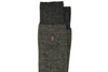Herringbone Merino Wool Peruvian Pima Cotton Socks - Charcoal
