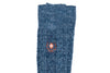 Cable Knit Andean Alpaca Yarn Socks - Steel Blue