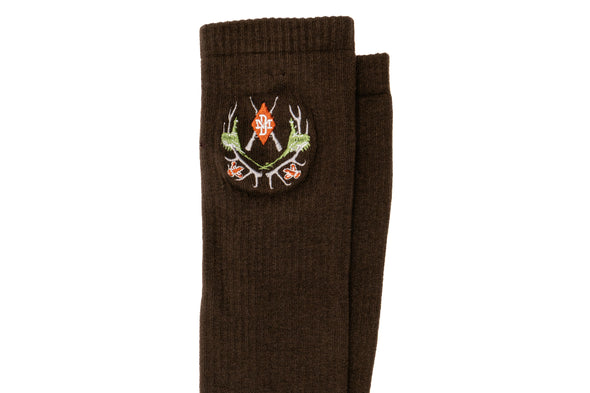 Royal Sporting Pima Cotton Socks - Walnut